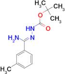 N'-[1-Amino-1-m-tolylmethylidene]-hydrazinecarboxylic acid tert-butyl ester