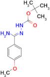 N'-[1-Amino-1-(4-methoxyphenyl)methylidene]-hydrazinecarboxylic acid tert-butyl ester