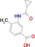 3-[(Cyclopropylcarbonyl)amino]-4-methylbenzoic acid