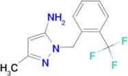 5-Methyl-2-(2-trifluoromethylbenzyl)-2H-pyrazol-3-ylamine