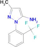 3-Methyl-1-[2-(trifluoromethyl)phenyl]-1H-pyrazol-5-amine