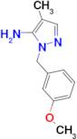 2-(3-Methoxybenzyl)-4-methyl-2H-pyrazol-3-ylamine