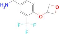 [4-(Oxetan-3-yloxy)-3-(trifluoromethyl)phenyl]-methanamine