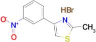 2-Methyl-4-(3-nitro-phenyl)-thiazole hydrobromide