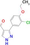 3-(3-Chloro-4-ethoxyphenyl)-1H-pyrazole-4-carbaldehyde