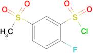 2-Fluoro-5-methanesulfonyl-benzenesulfonyl chloride