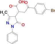 4-(4-Bromophenyl)-2-(3-methyl-5-oxo-1-phenyl-4,5-dihydro-1H-pyrazol-4-yl)-4-oxobutyric acid