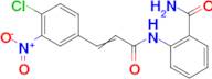 2-(3-(4-Chloro-3-nitrophenyl)prop-2-enoylamino)benzamide