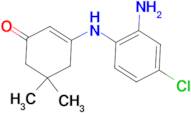 3-((2-Amino-4-chlorophenyl)amino)-5,5-dimethylcyclohex-2-en-1-one