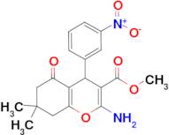 Methyl 2-amino-7,7-dimethyl-4-(3-nitrophenyl)-5-oxo-4,6,7,8-tetrahydro2H-chromene-3-carboxylate