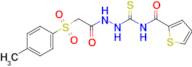 2-((4-Methylphenyl)sulfonyl)-N-(((2-thienylcarbonylamino)thioxomethyl)amino)ethanamide