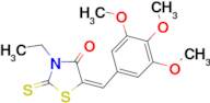 3-Ethyl-2-thioxo-5-((3,4,5-trimethoxyphenyl)methylene)-1,3-thiazolidin-4-one