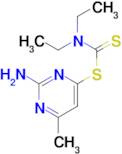 (2-Amino-6-methylpyrimidin-4-ylthio)(diethylamino)methane-1-thione