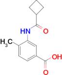 3-[(Cyclobutylcarbonyl)amino]-4-methylbenzoic acid