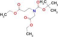 3-(tert-Butoxycarbonyl-ethoxycarbonylmethyl-amino) propionic acid ethyl ester