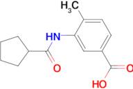 3-[(Cyclopentylcarbonyl)amino]-4-methylbenzoic acid