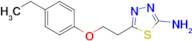 5-[2-(4-Ethylphenoxy)ethyl]-1,3,4-thiadiazol-2-amine