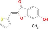 (2Z)-6-Hydroxy-7-methyl-2-(2-thienylmethylene)-1-benzofuran-3(2H)-one