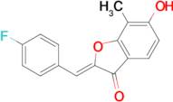 (2Z)-2-(4-Fluorobenzylidene)-6-hydroxy-7-methyl-1-benzofuran-3(2H)-one