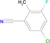 5-Chloro-3-fluoro-2-methylbenzonitrile