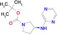 tert-Butyl (3S)-3-(pyrazin-2-ylamino)pyrrolidine--1-carboxylate