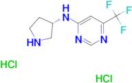 N-[(3S)-Pyrrolidin-3-yl]-6-(trifluoromethyl)-pyrimidin-4-amine dihydrochloride