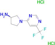 (3R)-1-[6-(Trifluoromethyl)pyrimidin-4-yl]pyrrolidin-3-amine dihydrochloride