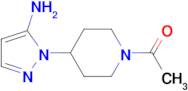 1-[4-(5-Amino-1H-pyrazol-1-yl)piperidin-1-yl]ethan-1-one