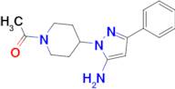 1-[4-(5-Amino-3-phenyl-1H-pyrazol-1-yl)piperidin-1-yl]ethan-1-one