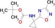 tert-Butyl N-[1-(3-methyl-1,2,4-oxadiazol-5-yl)cyclopropyl]carbamate