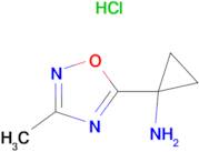 1-(3-Methyl-1,2,4-oxadiazol-5-yl)cyclopropan-1-amine hydrochloride