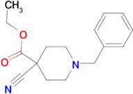 1-Benzyl-4-cyano-4-piperidinecarboxylic acid ethyl ester
