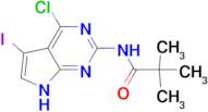 N-(4-Chloro-5-iodo-7H-pyrrolo[2,3-d]pyrimidin-2-yl)-2,2-dimethylpropionamide