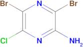 3,5-Dibromo-6-chloro-2-pyrazinamine