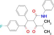 2[2-(4-Fluorophenyl)-2-oxo-1-phenylethyl]-4-methyl-3-oxo-pentanoic acid phenylamide
