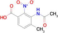 3-Acetamido-4-methyl-2-nitrobenzoic acid