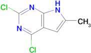 2,4-Dichloro-6-methyl-7H-pyrrolo[2,3-d]pyrimidine