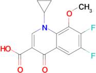 1-Cyclopropyl-6,7-difluoro-8-methoxy-4-oxo-3-quinolinecarboxylic acid
