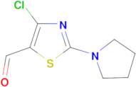 4-Chloro-2-(1-pyrrolidino)-5-thiazolecarboxaldehyde