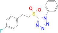 5-(4-Fluorophenethylsulfonyl)-1-phenyl-1H-tetrazole
