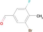 5-Bromo-3-fluoro-4-methylbenzaldehyde