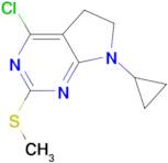 4-Chloro-7-cyclopropyl-(2-methylthio)-6,7-dihydro5H-pyrrolo[2,3-d]pyrimidine