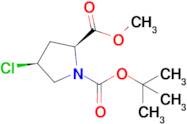 (2S,4S)-1-tert-butyl 2-methyl-4-chloropyrrolidine-1,2-dicarboxylate
