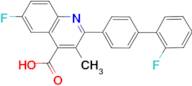 6-Fluoro-2-(2'-fluoro-[1,1'-biphenyl]-4-yl)-3-methylquinoline-4-carboxylic acid