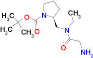 (S)-2-{[(2-Amino-acetyl)-ethyl-amino]-methyl}-pyrrolidine-1-carboxylic acid tert-butyl ester