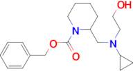 2-{[Cyclopropyl-(2-hydroxy-ethyl)-amino]-methyl}-piperidine-1-carboxylic acid benzyl ester