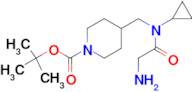 4-{[(2-Amino-acetyl)-cyclopropyl-amino]-methyl}-piperidine-1-carboxylic acid tert-butyl ester