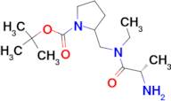 2-{[((S)-2-Amino-propionyl)-ethyl-amino]-methyl}-pyrrolidine-1-carboxylic acid tert-butyl ester