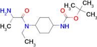 {4-[((S)-2-Amino-propionyl)-ethyl-amino]-cyclohexyl}-carbamic acid tert-butyl ester