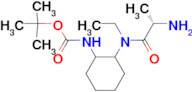 {2-[((S)-2-Amino-propionyl)-ethyl-amino]-cyclohexyl}-carbamic acid tert-butyl ester